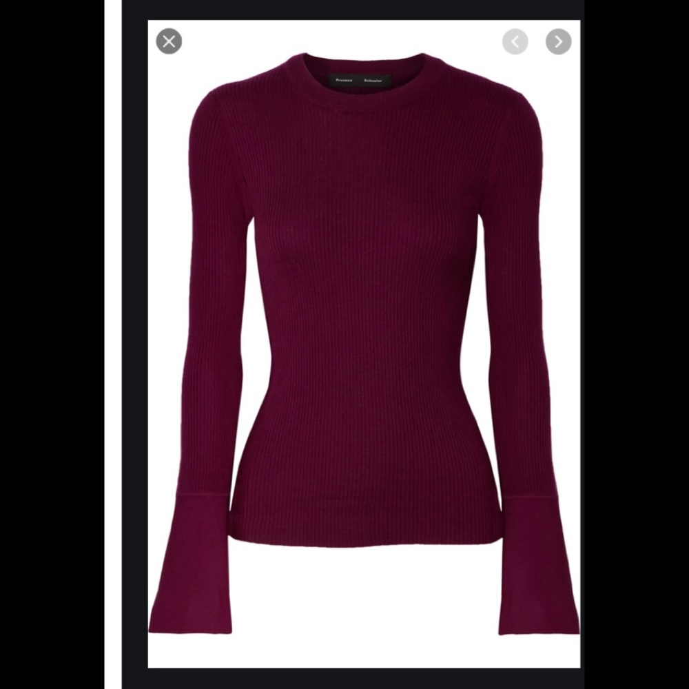 Proenza Schroeder Burgundy sweater